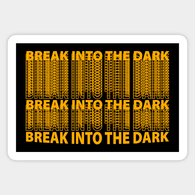 the dark Sticker by Dexter